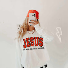 Load image into Gallery viewer, Jesus The Way The Truth Distressed Color Dropdown TRANSFER ET
