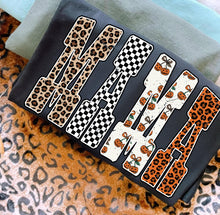 Load image into Gallery viewer, Mama Pumpkin Checker Leopard TRANSFER
