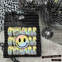 Load image into Gallery viewer, Rainbow Checker Happy Stacked Mascots Dropdown TRANSFER CAP JUNE 25
