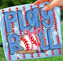 Load image into Gallery viewer, Play Ball Baseball Stripes Stars TRANSFER ET MAR 26
