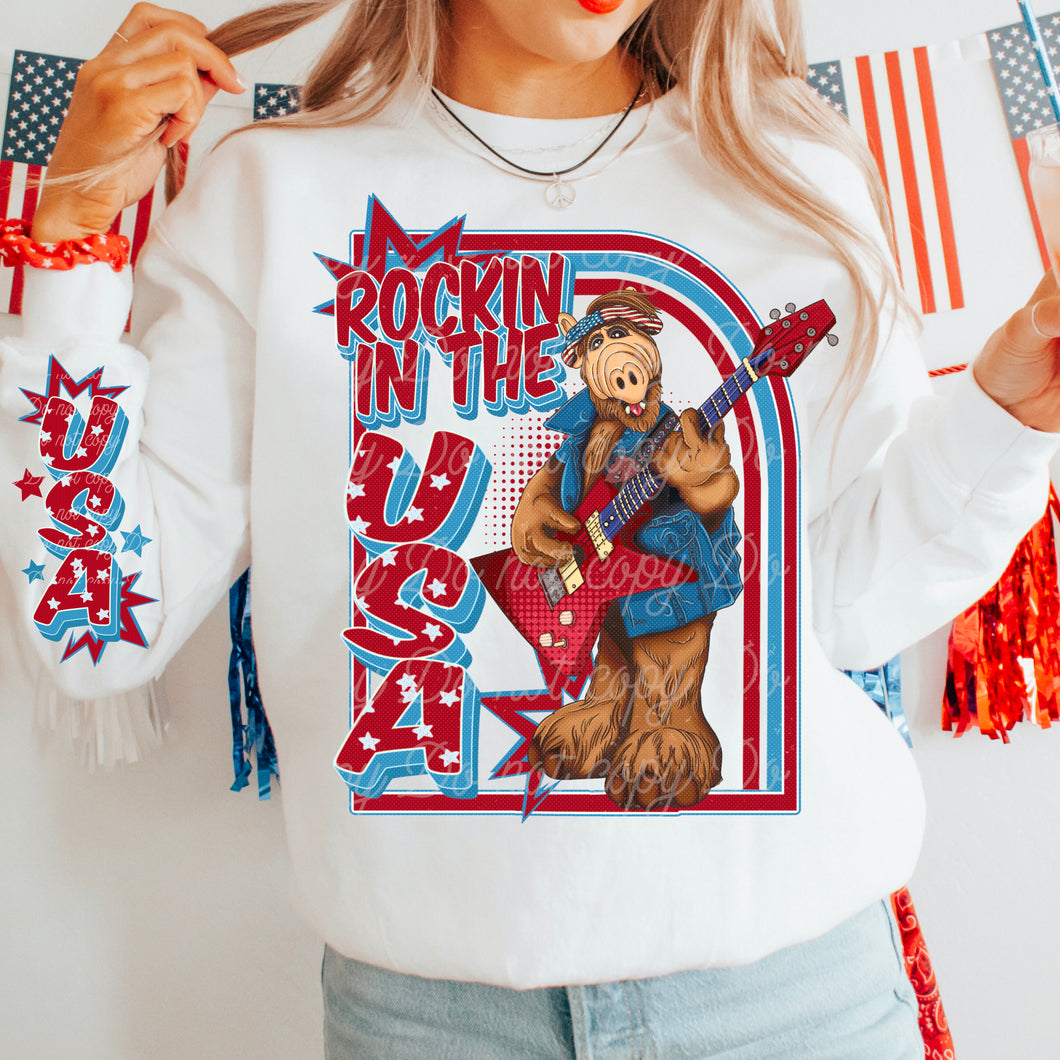 Rockin In The USA With Sleeve TRANSFER