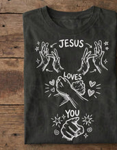 Load image into Gallery viewer, Jesus Loves You Collage COLOR DROPDOWN TRANSFER ET FEB 26
