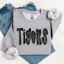 Load image into Gallery viewer, Retro Doodle Mascot BW Dropdown TRANSFER SWD TEMP
