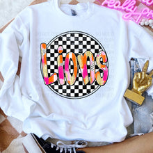 Load image into Gallery viewer, Preppy Checkered Mascot Dropdown TRANSFER SWD TEMP
