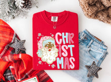 Load image into Gallery viewer, Christmas Santa Stacked With Glitter DROPDOWN TRANSFER TCC NOV 25
