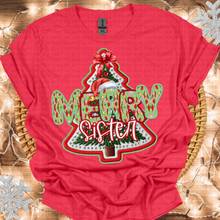 Load image into Gallery viewer, Merry Title Faux Embroidery Tree Paint Letters (DROPDOWN)TRANSFER

