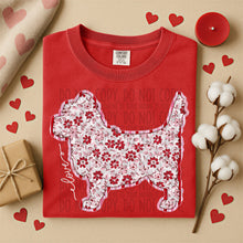 Load image into Gallery viewer, Valentine Red Floral Dog Breed Option DROPDOWN TRANSFER SWD DEC 25
