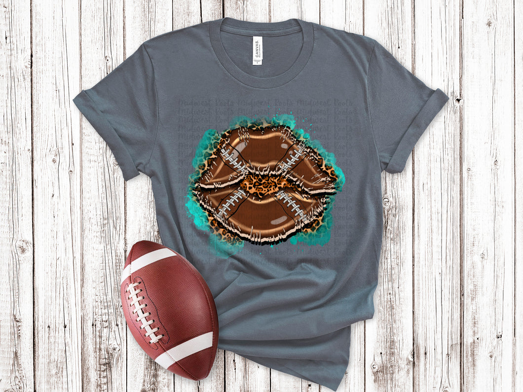 Football Lips Leopard TRANSFER