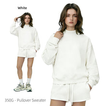 Load image into Gallery viewer, Women’s Blank Mock Neck Pullover &amp; Short Set 12 Colors

