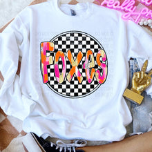 Load image into Gallery viewer, Preppy Checkered Mascot Dropdown TRANSFER SWD TEMP
