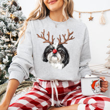 Load image into Gallery viewer, Christmas Red Nose Antler Dogs Dropdown TRANSFER
