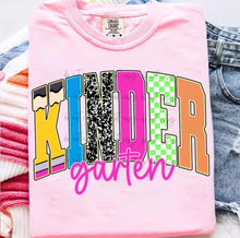 Load image into Gallery viewer, Pencil Pink Blue Varsity Arch School Grades DROPDOWN TRANSFER
