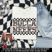 Load image into Gallery viewer, Let’s Go Football Faux Embroidery Checkered Mascots DROPDOWN TRANSFER CAP 24
