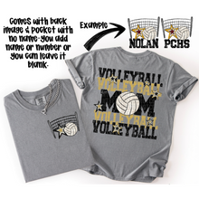 Load image into Gallery viewer, Volleyball Mom Customizable DROPDOWN With Pocket TRANSFER SDD AUGUST

