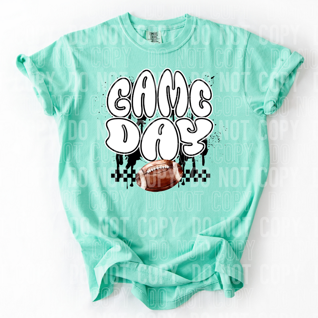 Game Day Bubble Letters Football TRANSFER SBB MAR