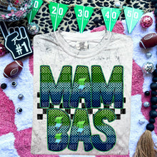 Load image into Gallery viewer, Blue Green Electric Check Mascot Dropdown TRANSFER CAP MAR
