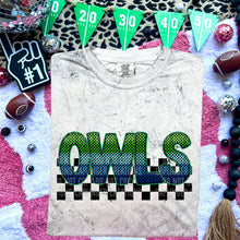 Load image into Gallery viewer, Blue Green Electric Check Mascot Dropdown TRANSFER CAP MAR
