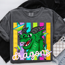 Load image into Gallery viewer, Neon Stripes Mascots DROPDOWN TRANSFER CSD APR 26
