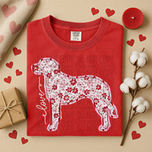 Load image into Gallery viewer, Valentine Red Floral Dog Breed Option DROPDOWN TRANSFER SWD DEC 25
