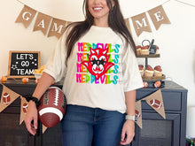 Load image into Gallery viewer, Bright Stacked Mascots Star Eyes DROPDOWN TRANSFER TSC 24
