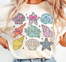 Load image into Gallery viewer, Floral Seashell Collage TRANSFER
