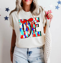 Load image into Gallery viewer, RWB Brushstroke Bow States (all 50 states available) TRANSFER CST MAY
