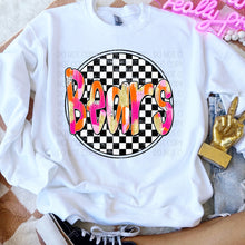 Load image into Gallery viewer, Preppy Checkered Mascot Dropdown TRANSFER SWD TEMP
