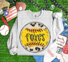 Load image into Gallery viewer, Leopard Softball Background Mascot Dropdown TRANSFER CAP FEB
