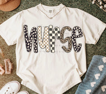 Load image into Gallery viewer, Nurse Leopard Checker TRANSFER
