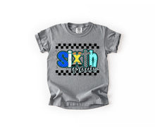 Load image into Gallery viewer, Checker Blue Pencil Plaid School Grades DROPDOWN TRANSFER
