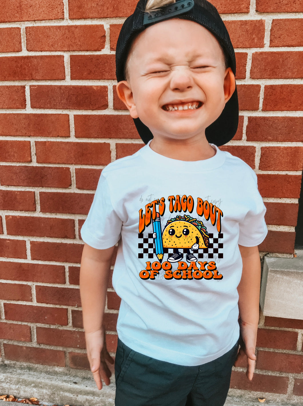 Let’s Taco Bout 100 Days Of School Orange TRANSFER