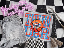 Load image into Gallery viewer, Basketball Teams Faux Sequin Embroidery TRANSFER KAI MAR 26
