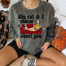 Load image into Gallery viewer, My Cat  Red Couch Ja_on Mask And Stars DROPDOWN TRANSFER CARTER JULY 26
