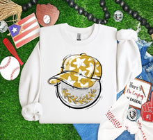 Load image into Gallery viewer, Play Ball Happy Face Hat Baseball DROPDOWN TRANSFER BIA
