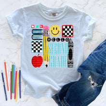 Load image into Gallery viewer, Sketch School Supplies And Check Boxes Hellow Grade DROPDOWN TRANSFER SCG JULY 26
