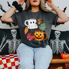 Load image into Gallery viewer, Jumbo Ja_on And Pumpkin Ghost Mugs Colorful Leaves DROPDOWN TRANSFER SCG JULY 26
