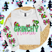 Load image into Gallery viewer, Green Guy Title Pink Bubble Faux Embroidery With Sleeve (Dropdown) DROPDOWN TRANSFER HMWK
