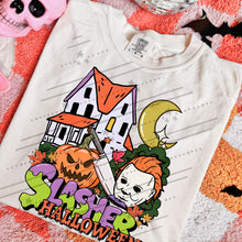 Load image into Gallery viewer, Slasher Halloween My_rs Checker Border Distressed Option DROPDOWN TRANSFER CARTER AUG 26
