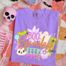 Load image into Gallery viewer, Boo Spooky Eeek Halloween Things Distressed Option DROPDOWN TRANSFER CARTER AUG 26
