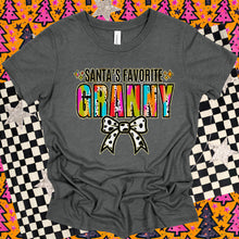 Load image into Gallery viewer, Santa’s Favorite Title Gold Glitter Brush Dalmatian TRANSFER TGG
