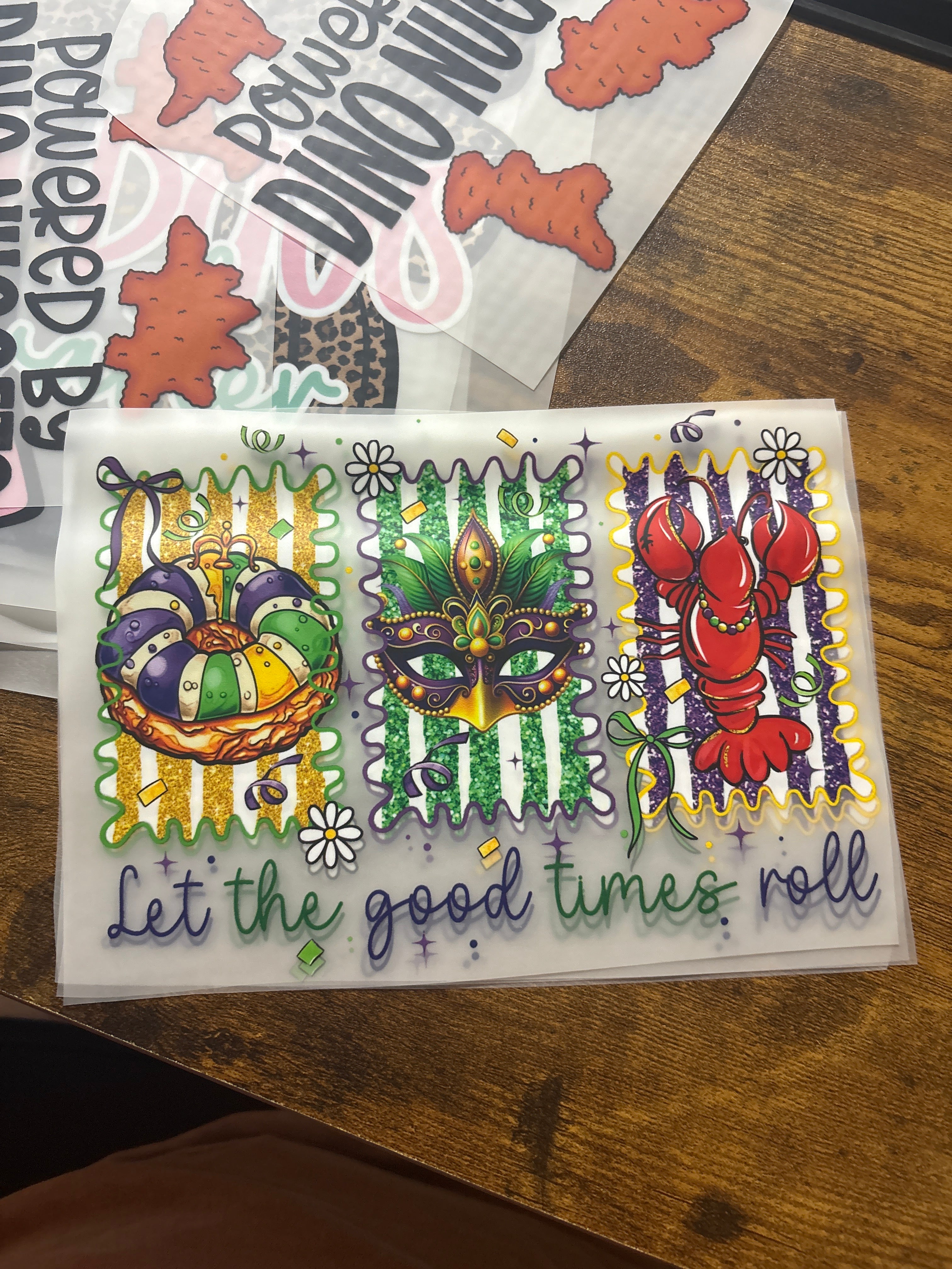 Let The Good Times Roll 8” RTS DTF TRASNFER – Sassy Sublimation ...