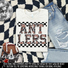 Load image into Gallery viewer, Football Faux Embroidery Checkered Mascots DROPDOWN TRANSFER CAP 24
