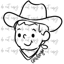 Load image into Gallery viewer, Doodle Single Color Mascots Dropdown TRANSFER
