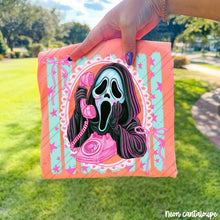 Load image into Gallery viewer, Horror Characters With Pink Stars Frame Green Distressed Lines DROPDOWN TRANSFER CARTER AUG 26
