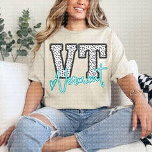 Load image into Gallery viewer, Polka Dotted Faux Embroidery States (All 50 states available) DTF TRANSFER
