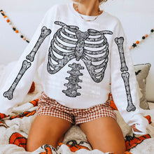 Load image into Gallery viewer, Skeleton Bones Leopard Lace Black &amp; White Checkered With SLEEVE OPTION DROPDOWN TRANSFER CARTER AUG 26
