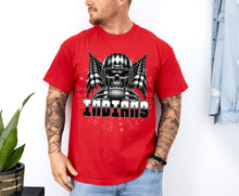 Load image into Gallery viewer, Black And White Skull Football Mascots DROPDOWN TRANSFER
