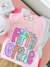 Load image into Gallery viewer, Pink Dalmatian Purple Plaid School Grades DROPDOWN TRANSFER
