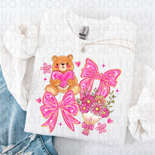 Load image into Gallery viewer, Vday Bear Coquette TRANSFER UAC JAN 26
