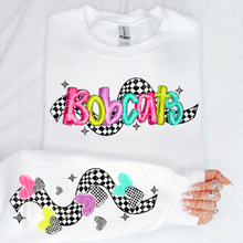 Load image into Gallery viewer, Bright Checkered Mascot With Sleeve Option DTF TRANSFER CSD
